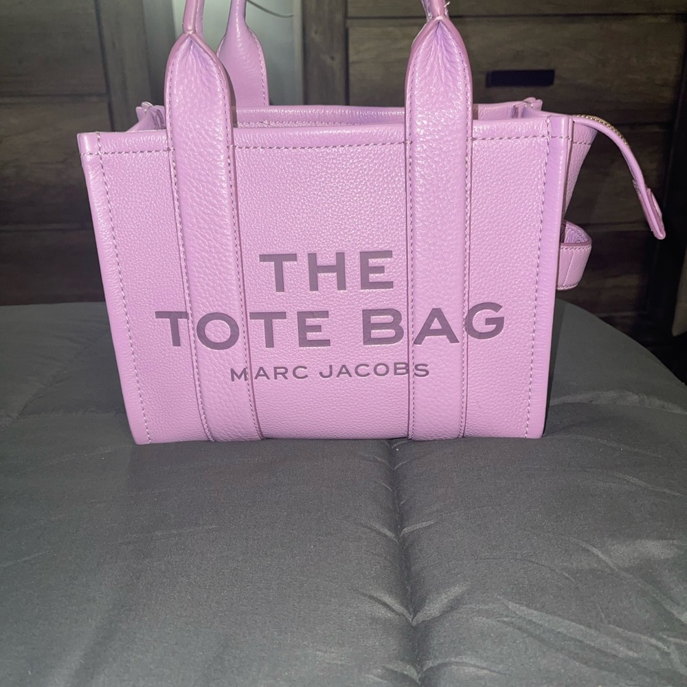 Lavender leather Marc jacobs mini tote like new